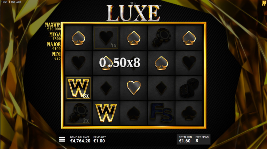 The Luxe Hacksaw Gaming Slot Review Online Slots Casino New Bonus