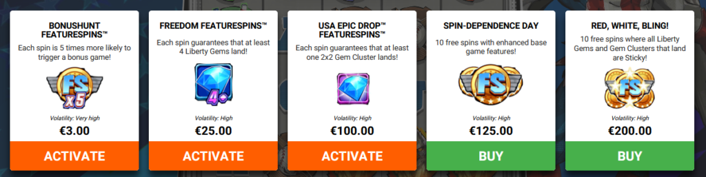 Ultimate Slot Of America Hacksaw Gaming Slot Review Online Slots Casino New Volatile