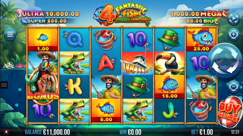 4 Fantastic Fish Amazon Adventure 4ThePlayer Slot Review Online Sots Casino New Volatile