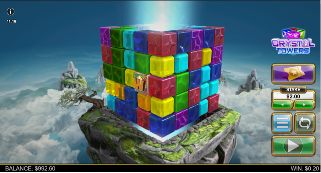 Crystal Towers Big Time Gaming Slot Review Online Slots Casino New Volatile