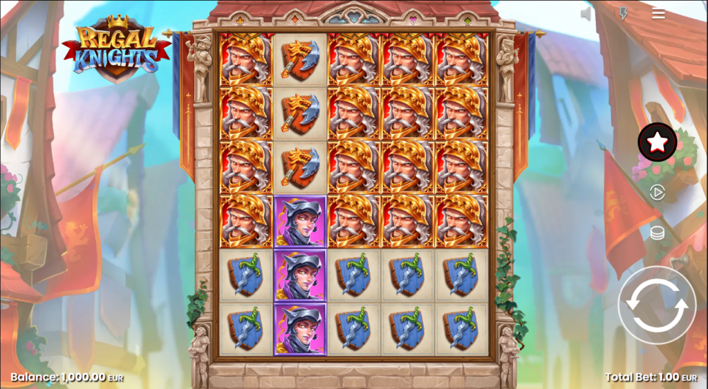 Regal Knights Push Gaming Slot Review Online Slots Casino New Volatile