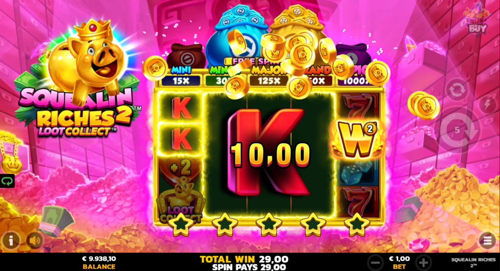 Squealin Riches 2 PearFiction Studios Slot Review Online Slots Casino New Volatile