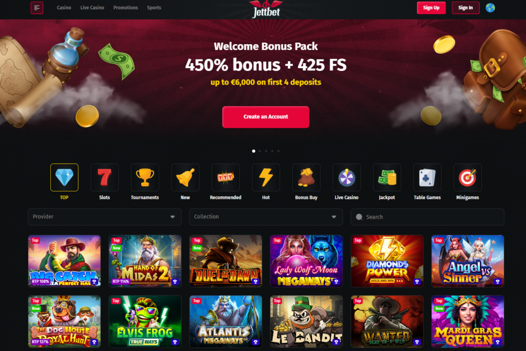 Jettbet Casino Review Online Slots