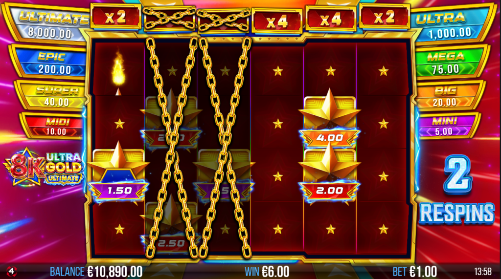 8K Ultra Gold Ultimate 4ThePlayer Slot Review Online Slots Casino New Volatile Respin