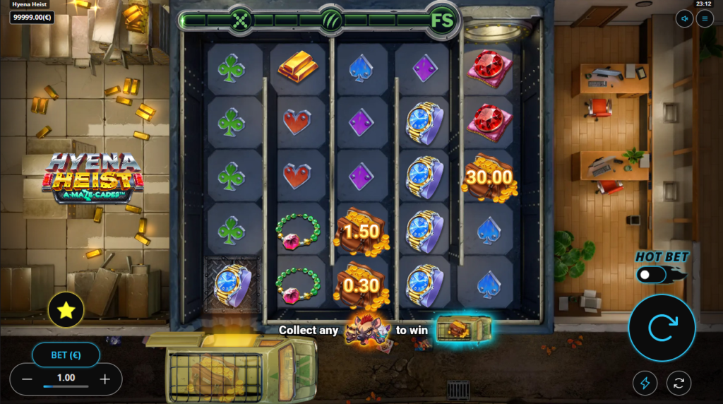 Hyena Heist Gaming Corps Slot Review Online Slots Casino New Volatile Symbols Pay Table Line