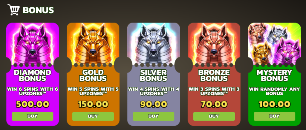 Alpha Gods Anubis PearFiction Studios Slot Review Online Slots Casino New Volatile Bonus Buys Free Spins Games