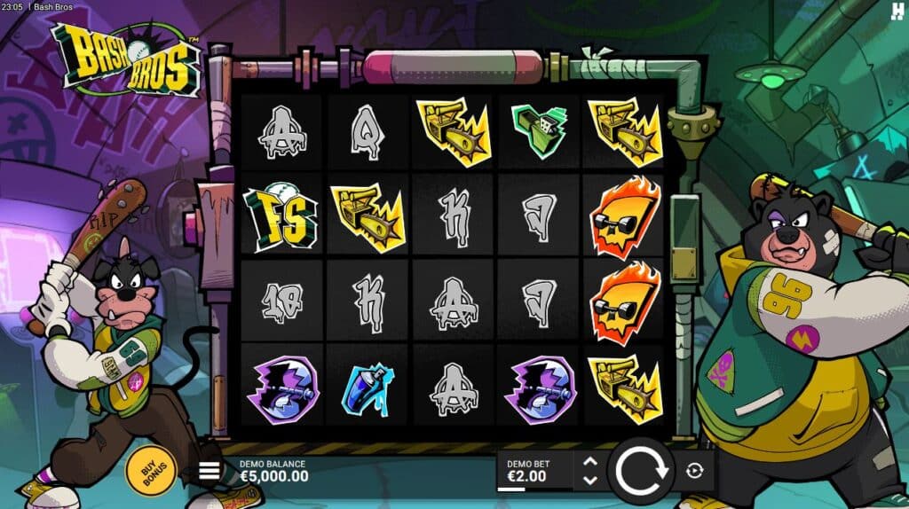 Bash Bros Hacksaw Gaming Slot Review Online Slots Casino New Volatile