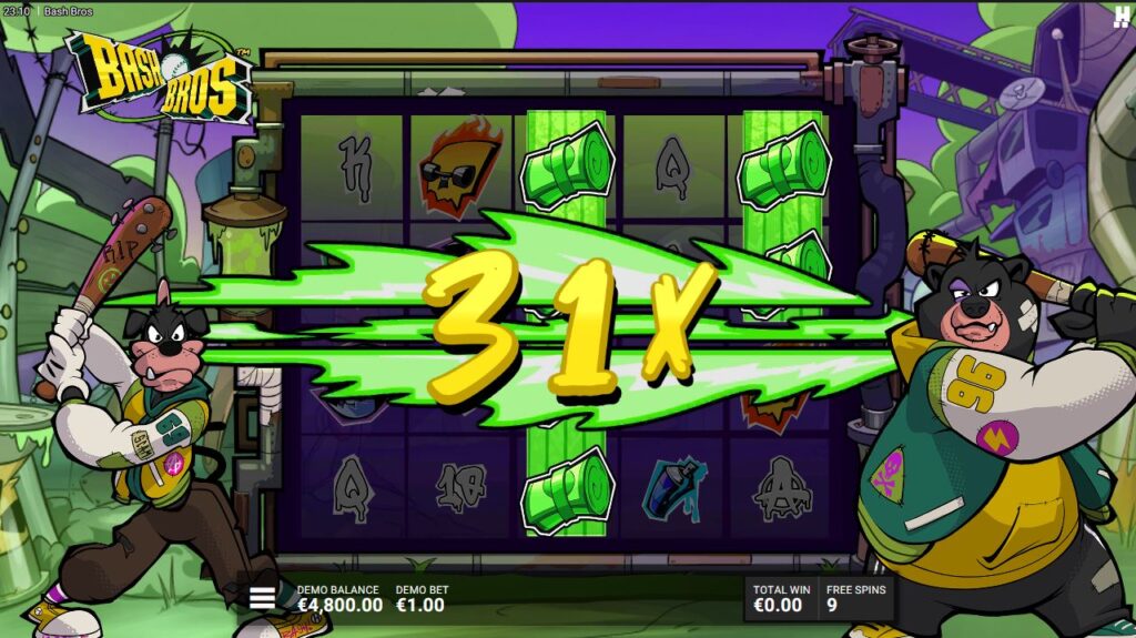 Bash Bros Hacksaw Gaming Slot Review Online Slots Casino New Volatile Bonus Free Games Spins