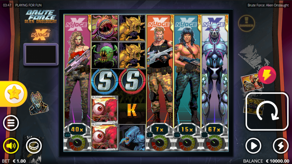 Brute Force Alien Onslaught Nolimit City Slot Review Online Slots Casino New Volatile