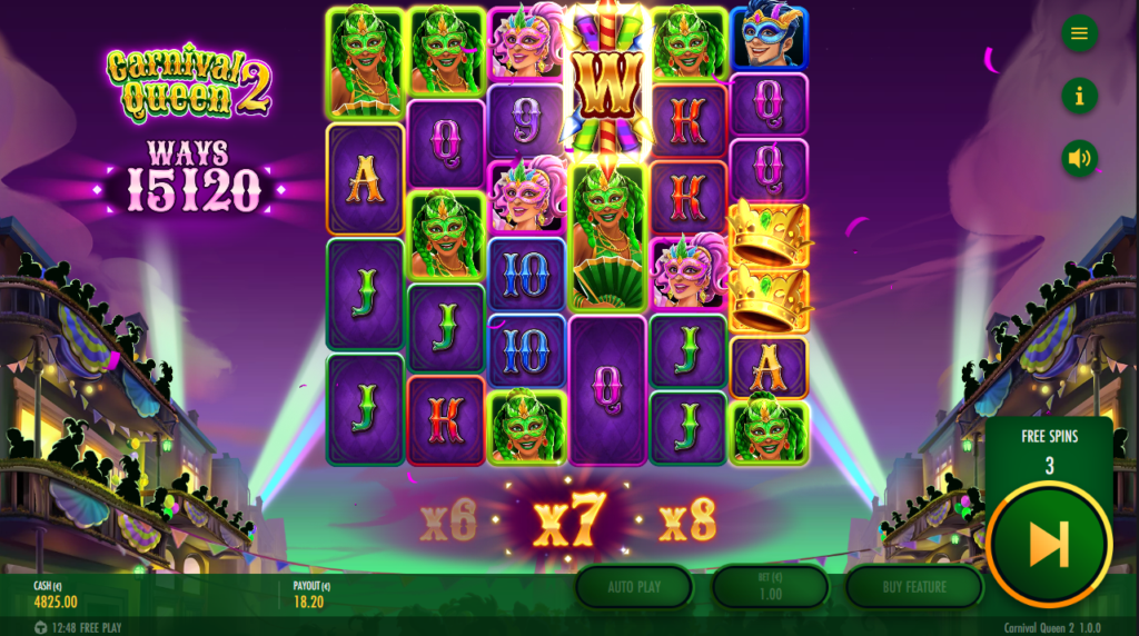 Carnival Queen 2 Thunderkick Slot Review Online Slots Casino New Volatile Bonus Wild Free Spin Game Multiplier