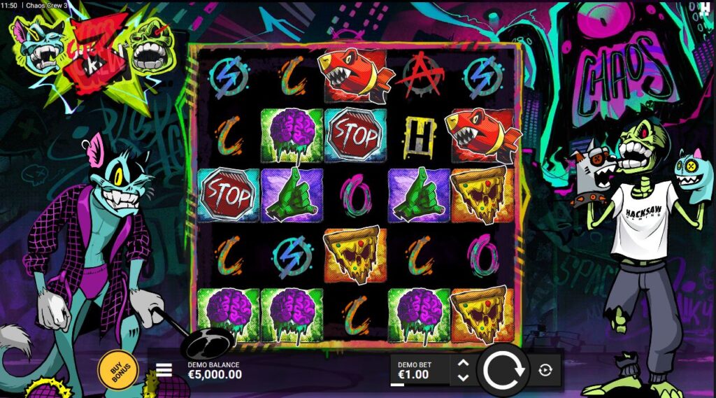 Chaos Crew 3 Hacksaw Gaming Slot Review Online Slots Casino New Volatile Base Game