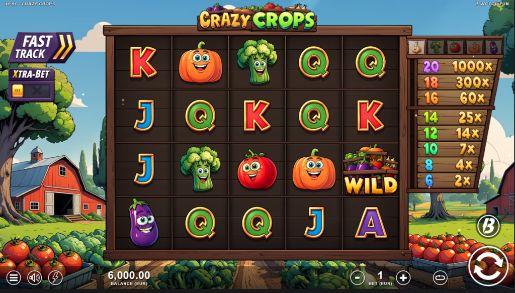 Crazy Crops Slotmill Slot Review Online Slots Casino New Volatile