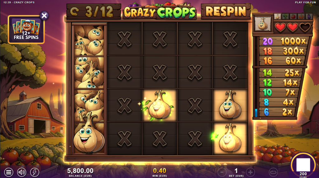 Crazy Crops Slotmill Slot Review Online Slots Casino New Volatile Bonus