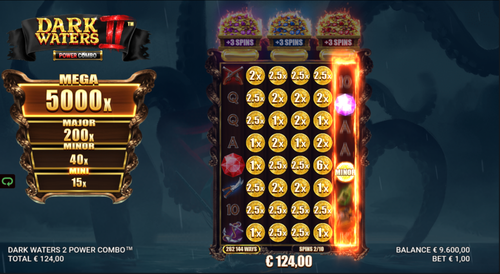 Dark Waters 2 Power Combo Just For The Win Slot Review Online Slots Casino New Volatile Free Games Spins Bonus