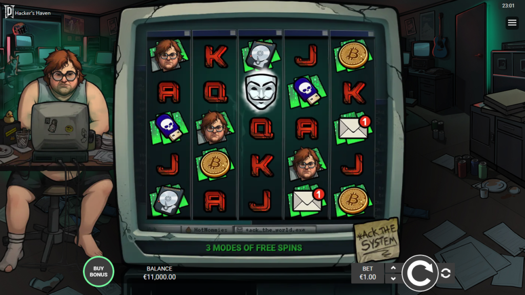 Hackers Haven Degen Studios Slot Review Online Slots Casino New Volatile