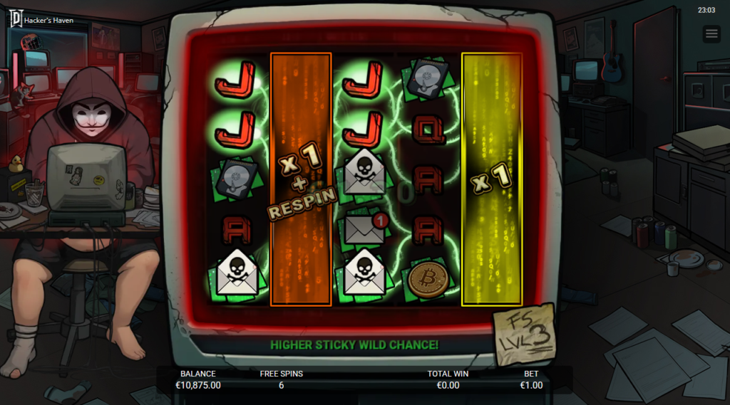 Hackers Haven Degen Studios Slot Review Online Slots Casino New Volatile Bonus Free Spin Games
