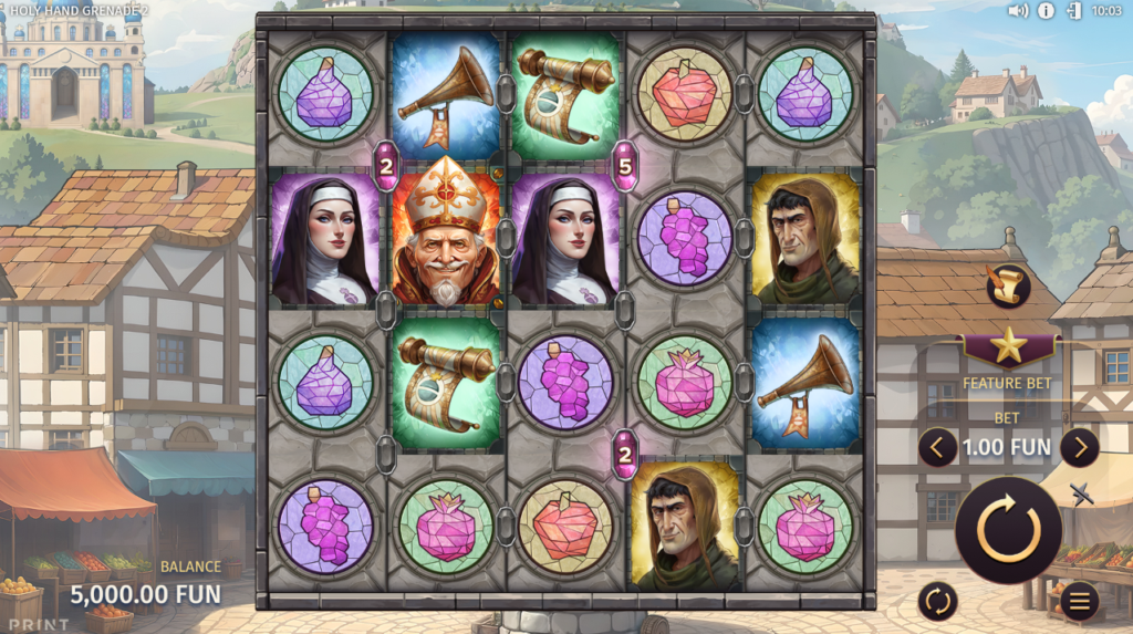 Holy Hand Grenade 2 Print Studios Slot Review Online Slots Casino New Volatile