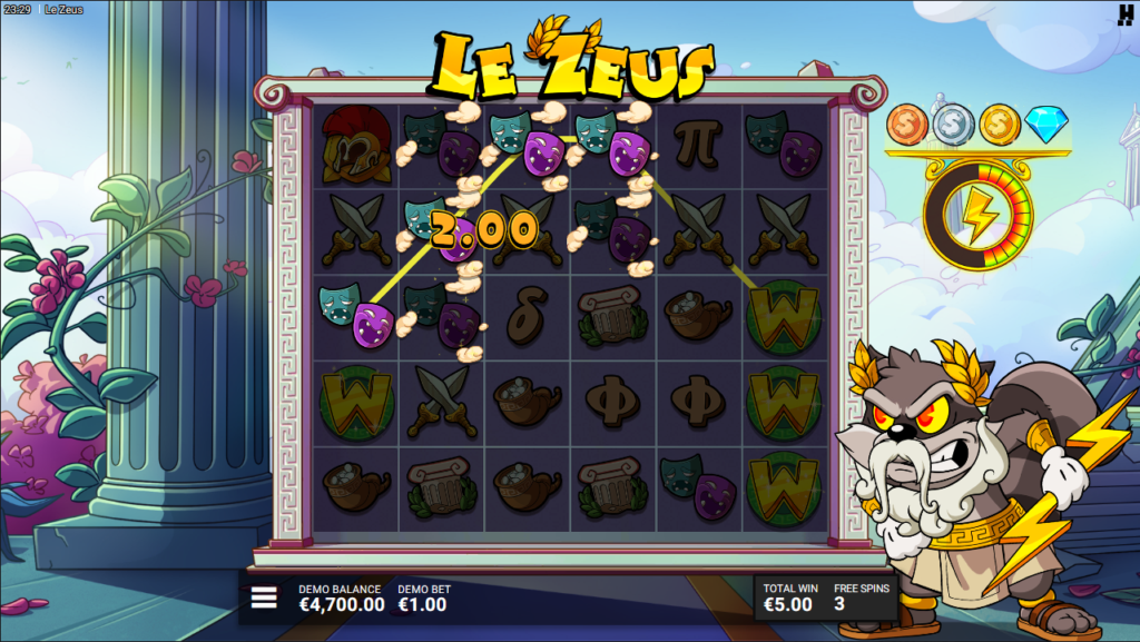 Le Zeus Hacksaw Gaming Slot Review Online Slots Casino New Volatile Free Games Spins