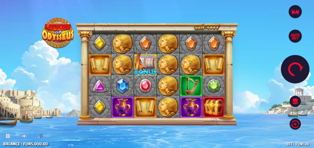 The Legend Of Odysseus Slammer Studios Slot Review Online Slots Casino New Volatile