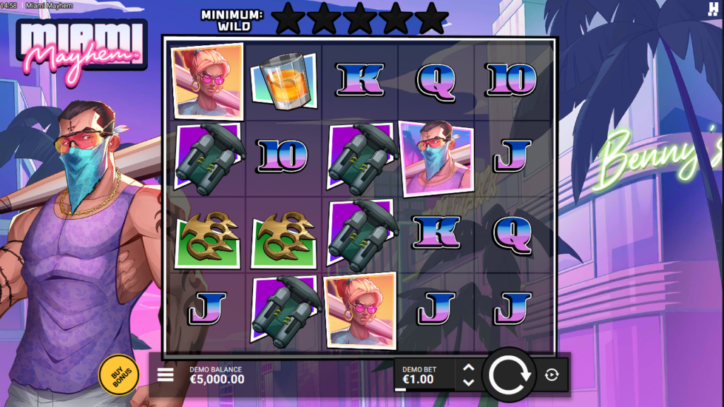 Miami Mayhem Hacksaw Gaming Slot Review Online Slots Casino New Volatile