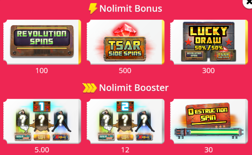 Tsar Wars Nolimit City Slot Review Online Slots Casino New Volatile Bonus Buy