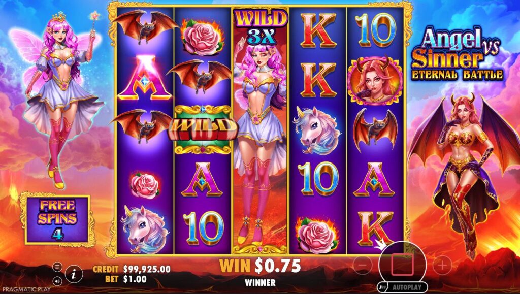Angel Vs Sinner Eternal Battle Pragmatic Play Slot Review Online Slots Casino New Volatile Bonus Free Games
