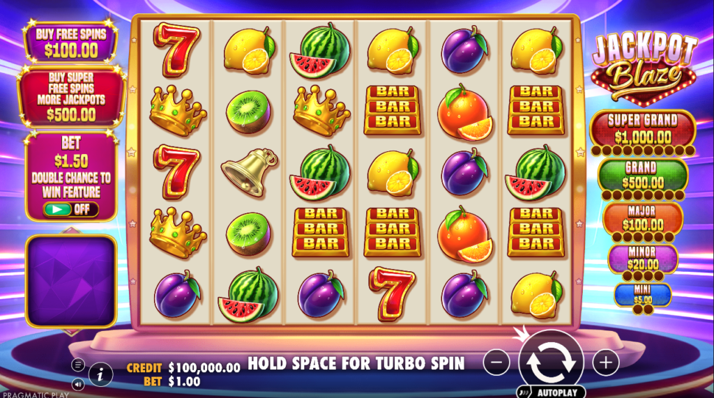 Jackpot Blaze Pragmatic Play Slot Review Online Slots Casino New Volatile