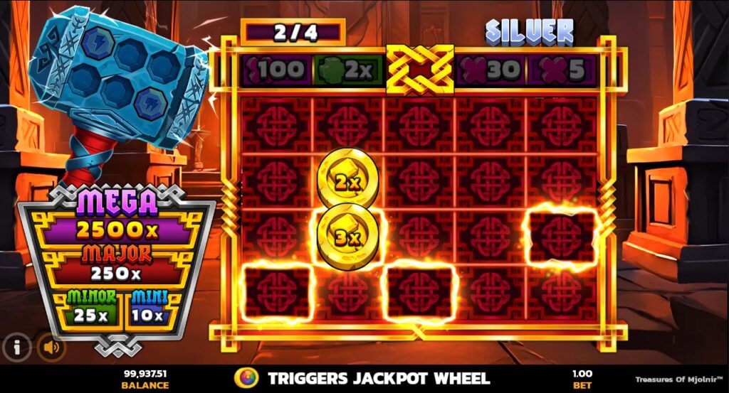 Treasures of Mjolnir PearFiction Studios Slot Review Online Slots Casino New Volatile Bonus Buy Free Games Spins