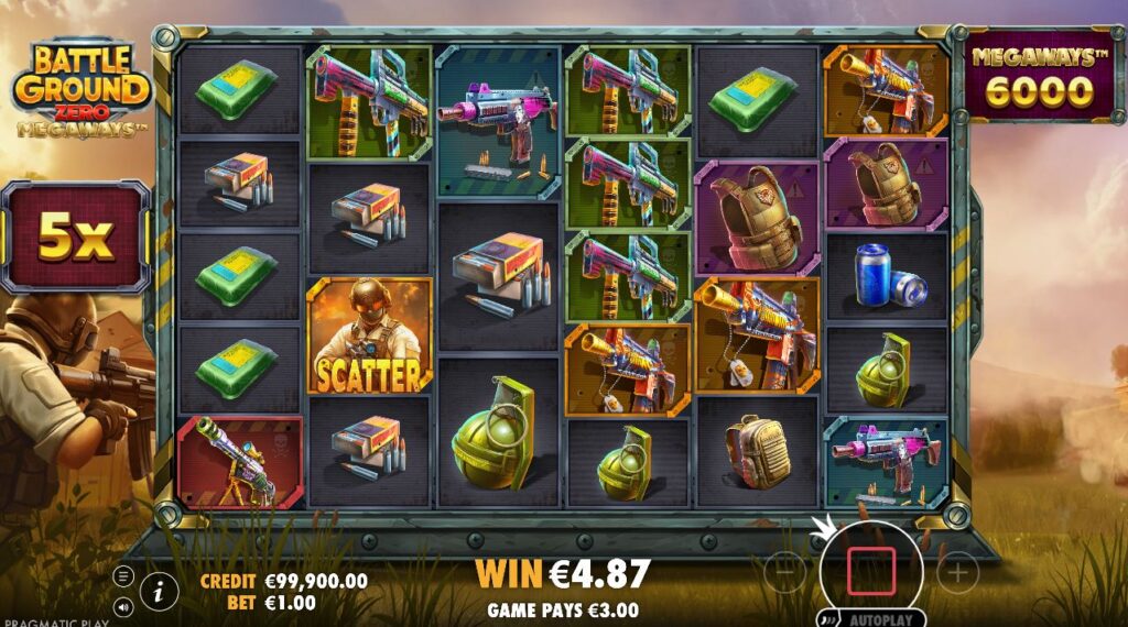 Battle Ground Zero Megaways Pragmatic Play Slot Review Online Slots Casino New Volatile Free Games Spins