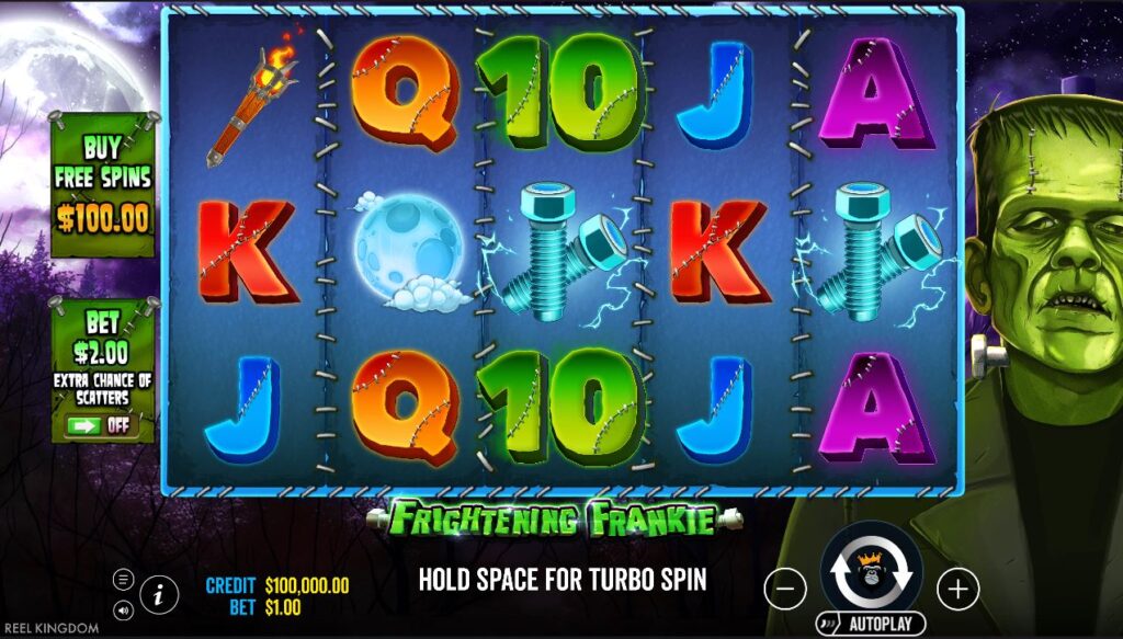 Frightening Frankie Reel Kingdom Slot Review Online Slots Casino New Volatile