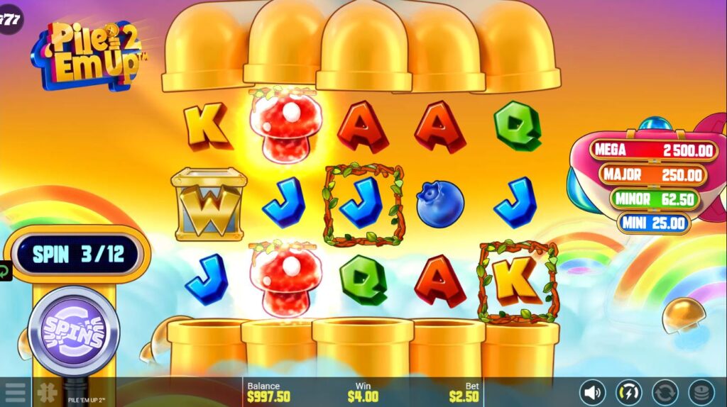 Pile' Em Up 2 Snowborn Games Slot Review Online Slots Casino New Volatile Bonus Free Games Spins