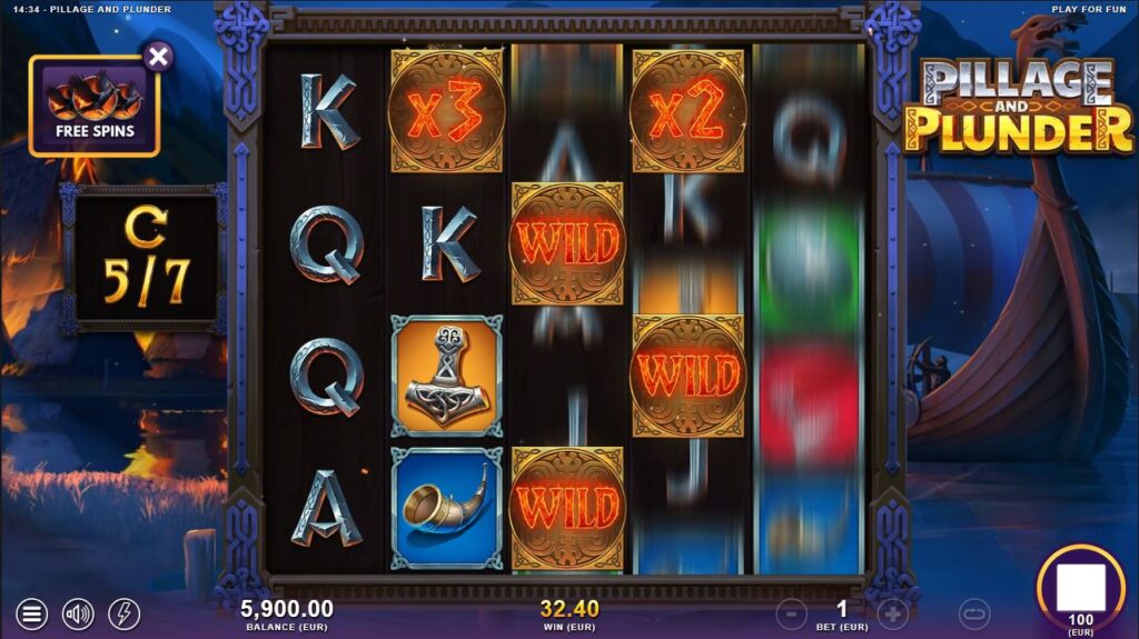 Pillage & Plunder SlotMill Slot Review Online Slots Casino New Volatile Free Games Spins