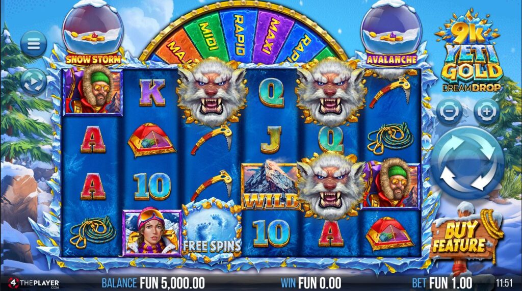 9K Yeti Gold 4ThePlayer Slot Review Online Slots Casino New Volatile