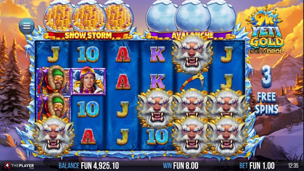 9K Yeti Gold 4ThePlayer Slot Review Online Slots Casino New Volatile Bonus Free Games Spins