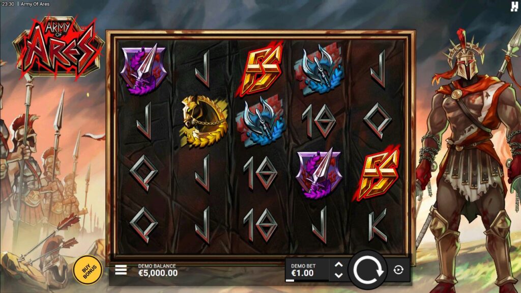 Army Of Ares Hacksaw Gaming Slot Review Online Slots Casino New Volatile