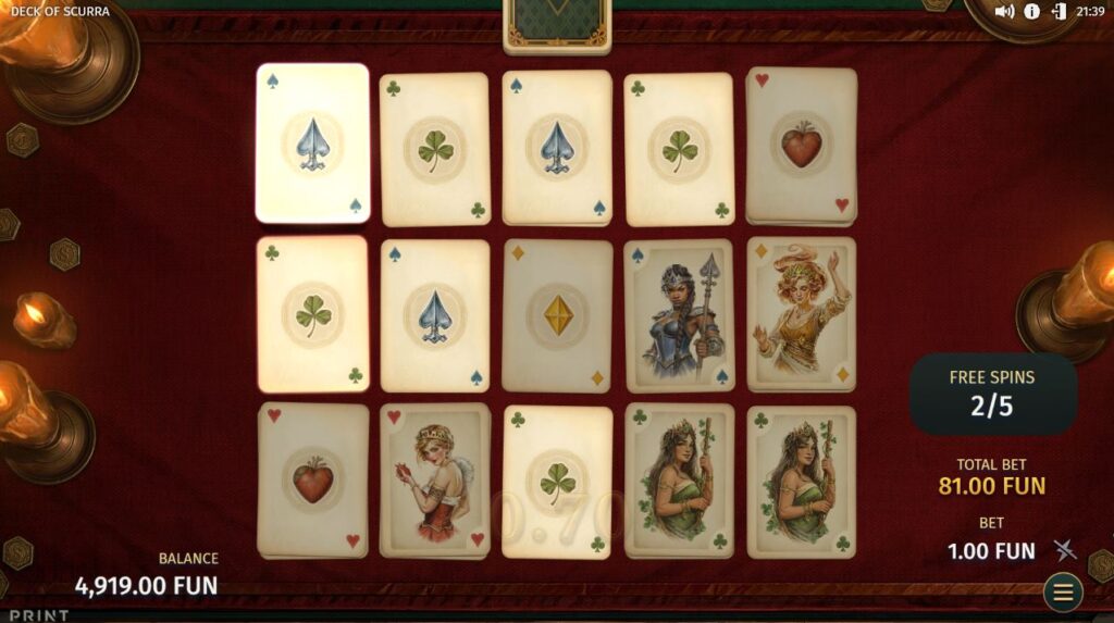 Deck of Scurra Print Studios Slot Review Online Slots Casino New Volatile Bonus Free Games Spins