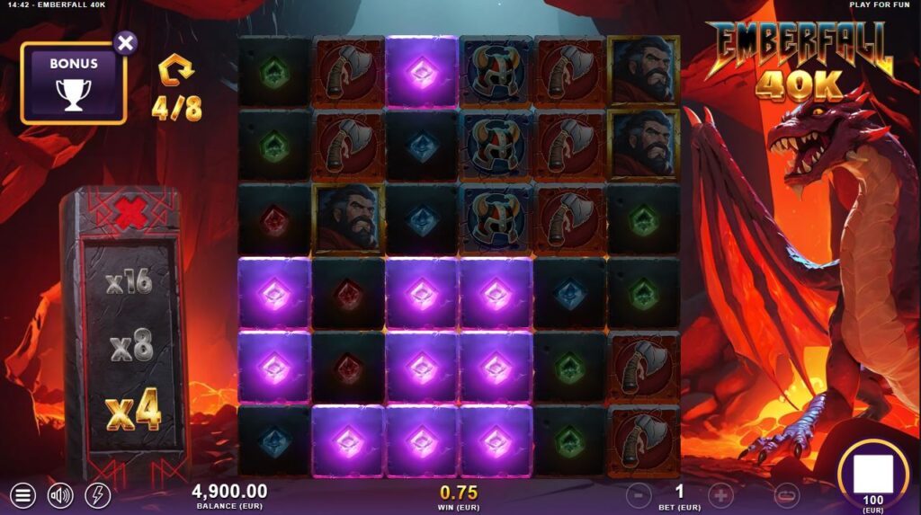 Emberfall 40K SlotMill Slot Review Online Slots Casino New Volatile Free Games Bonus