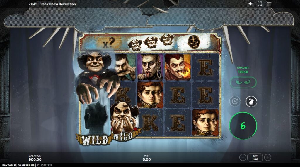 Freak Show Revelation Sneaky Slots Slot Review Online Slots Casino New Volatile Bonus Free Games Spins