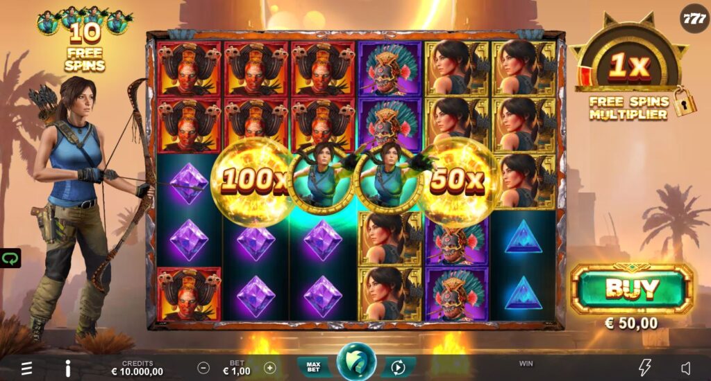 Lara Croft: Fortune of the Eclipse MultiChase Triple Edge Studios Slot Review Online Slots Casino New Volatile