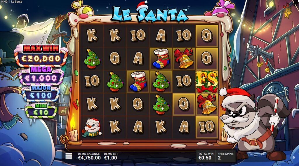 Le Santa Hacksaw Gaming Slot Review Online Slots Casino New Volatile Free Games Wild Bonus