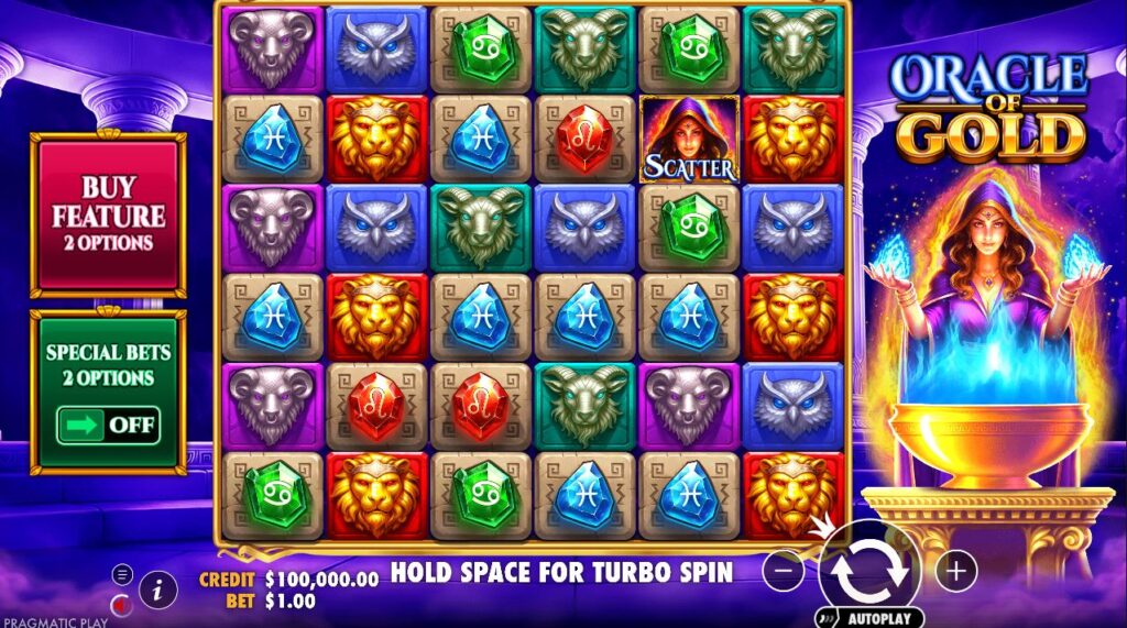 Oracle of Gold Pragmatic Play Slot Review Online Slots Casino New Volatile