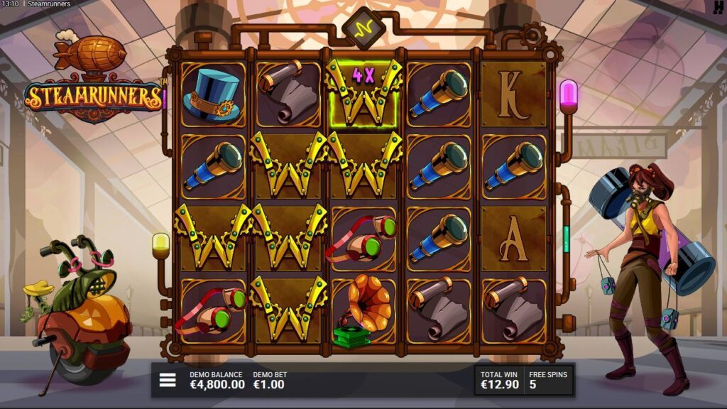 Steamrunners Hacksaw Gaming Slot Review Online Slots Casino New Volatile Bonus Free Games Spins