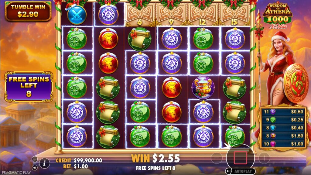 Wisdom of Athena 1000 Xmas Pragmatic Play Slot Review Online Slots Casino New Volatile Bonus Free Games Spins