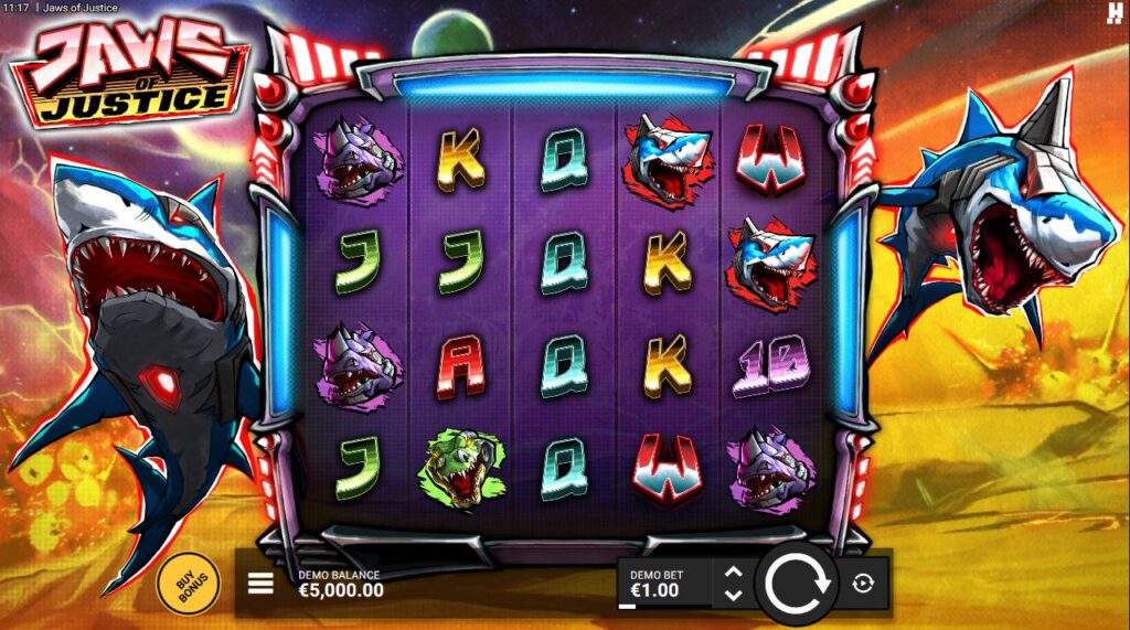 Jaws Of Justice Hacksaw Gaming Slot Review Online Slots Casino New Volatile
