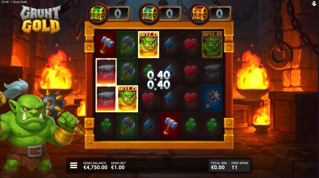 Grunt Gold Bullshark Games Slot Review Online Slots Casino New Volatile Bonus Free Games Spins