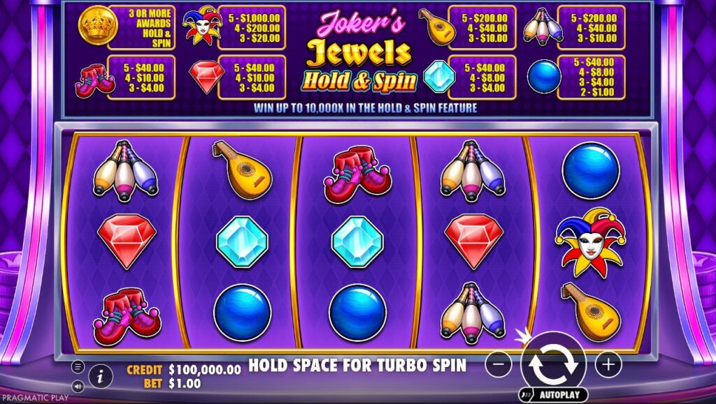 Joker’s Jewels Hold & Spin Pragmatic Play Slot Review Online Slots Casino New Volatile