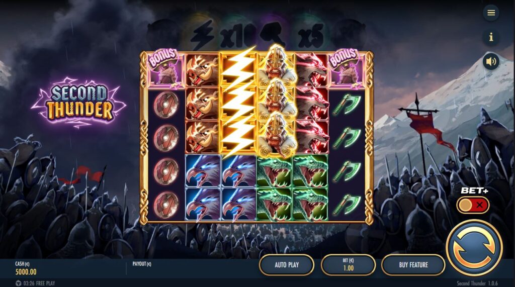 Second Thunder Thunderkick Slot Review Online Slots Casino New Volatile