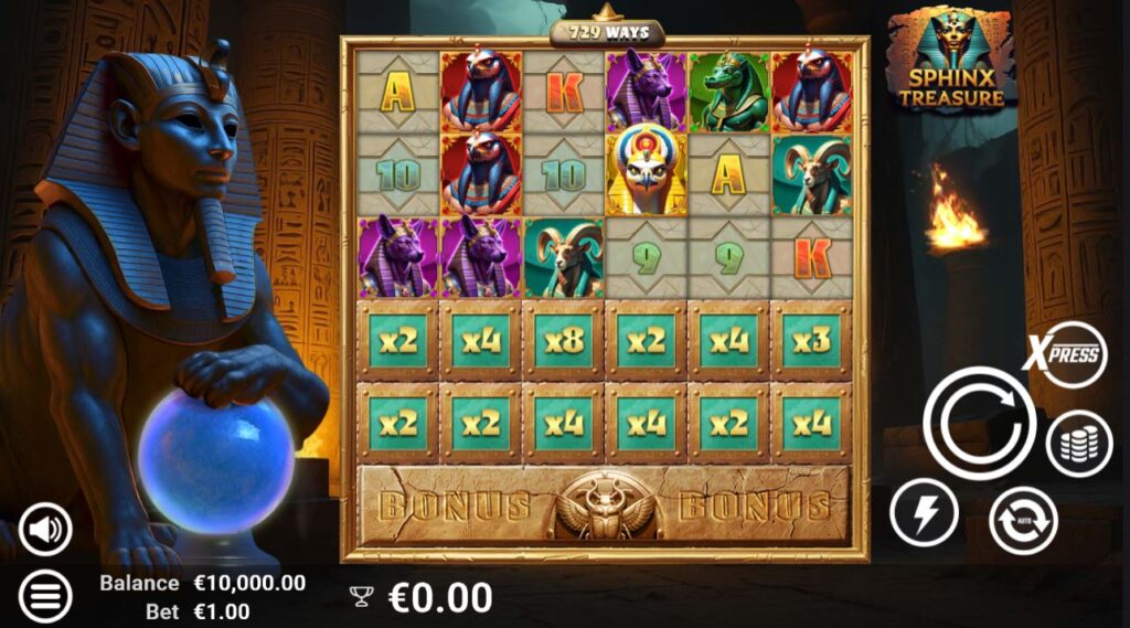 Sphinx Treasure AvatarUX Slot Review Online Slots Casino New Volatile