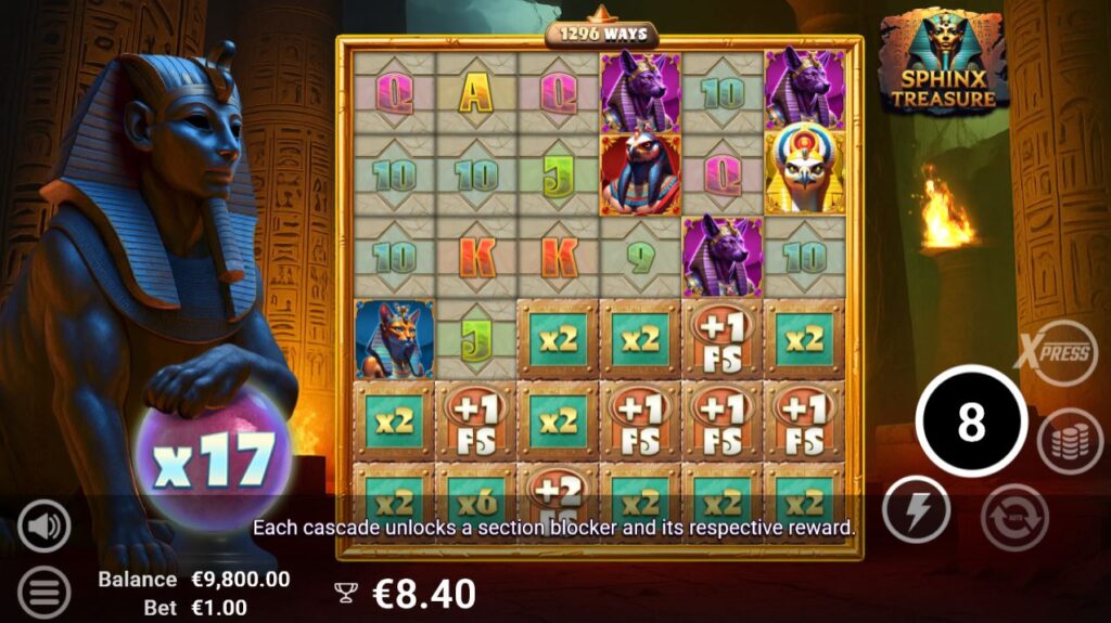 Sphinx Treasure AvatarUX Slot Review Online Slots Casino New Volatile Bonus Free Games Spins