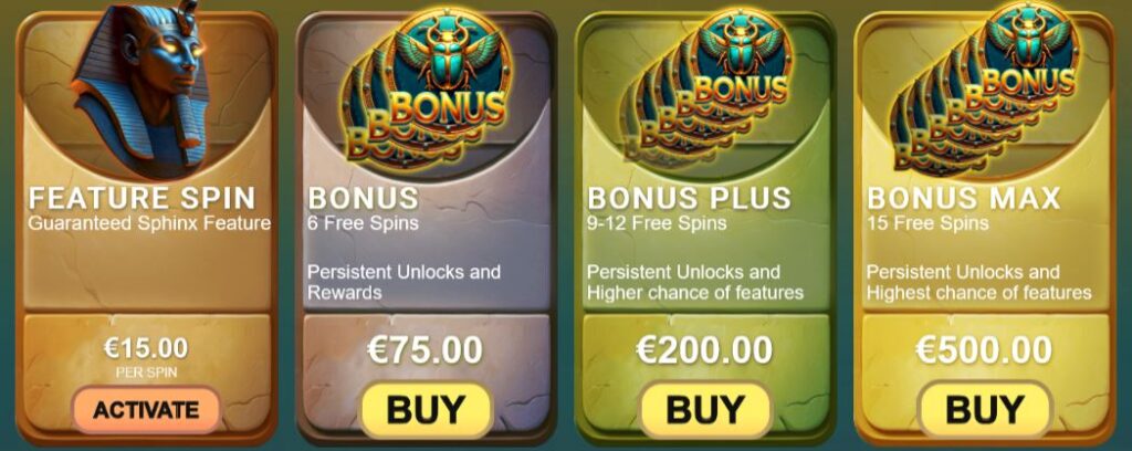 Sphinx Treasure AvatarUX Slot Review Online Slots Casino New Volatile Bonus Free Games Spins